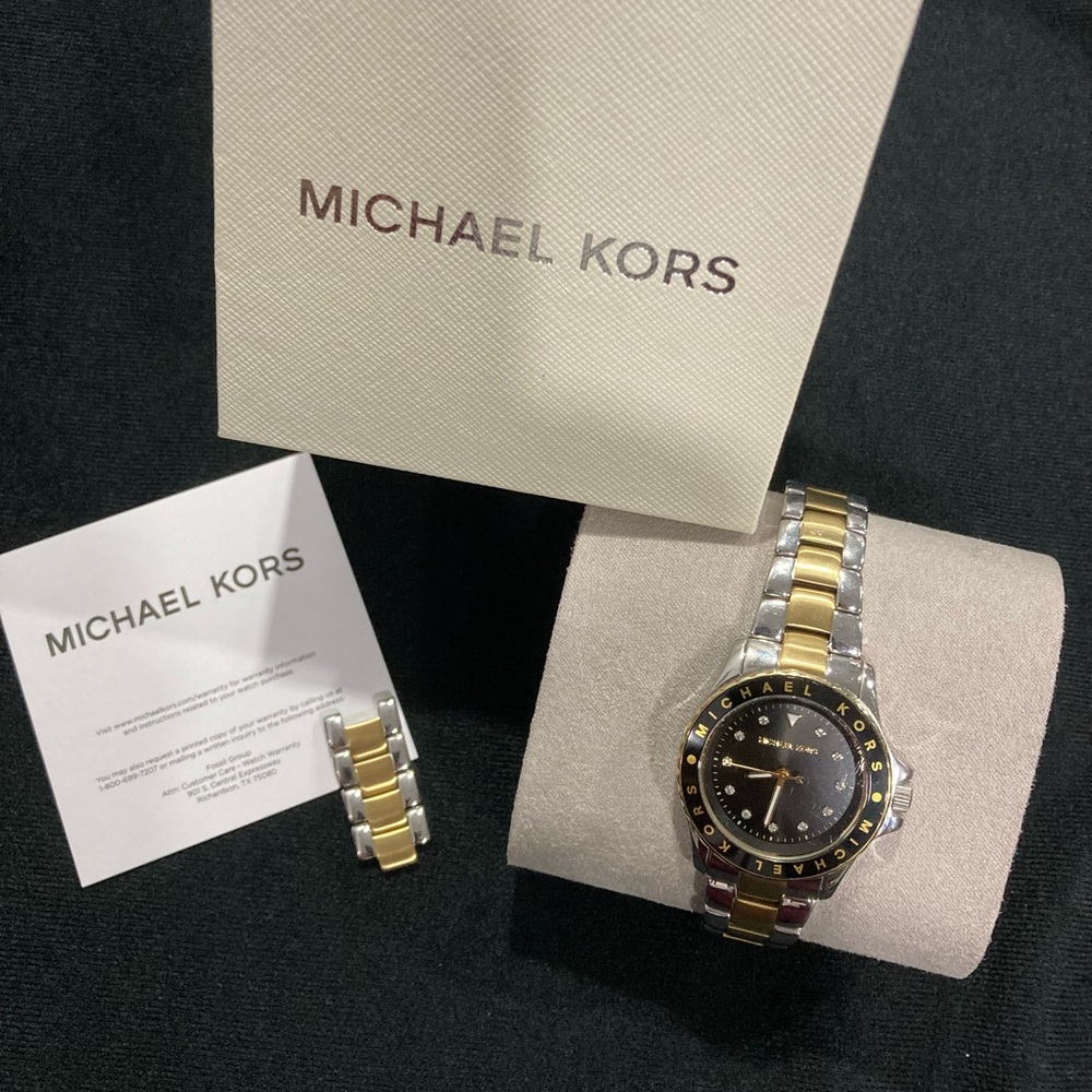 MICHAEL KORS MINI KENLY 2 TONE WATCH